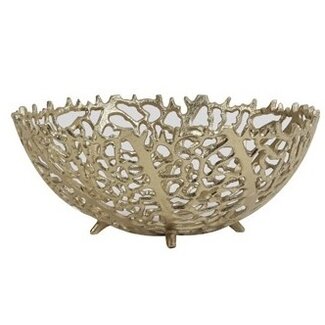 Light en Living Schaal Ø25,5x11 cm GALAXA antiek goud S Light en Living Schaal Ø25,5x11 cm GALAXA antiek goud S