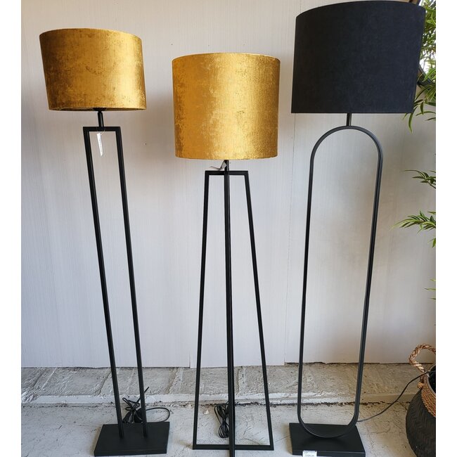 Light en Living Vloerlamp 25x25x130 cm MILEY mat zwart