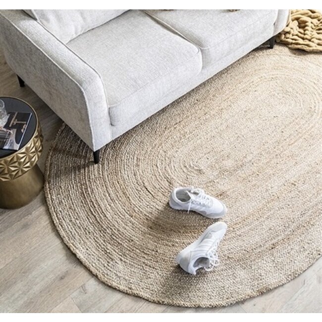 By Boo Vloerkleed Ramas naturel ovaal - 2 maten