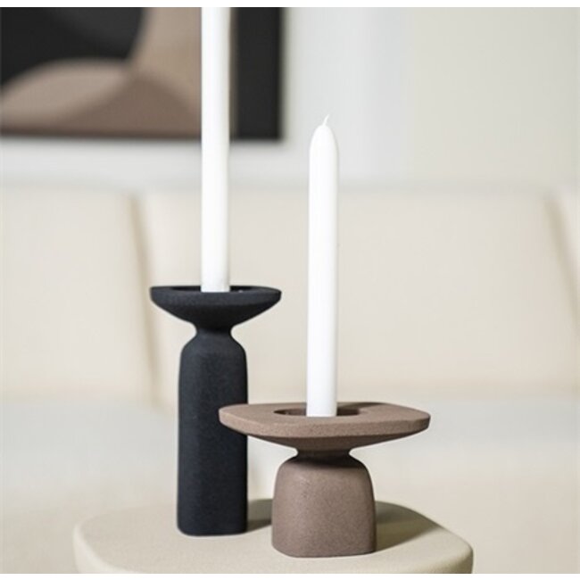 By Boo Candle holder Squand medium - black