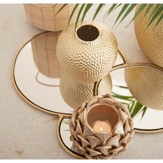 Light en Living Plateau DALENA glas goud - 2 maten