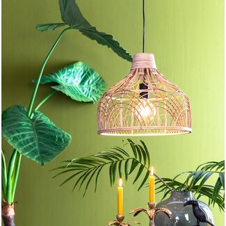 Light en Living Hanglamp Ø42x35 cm POCITA rotan naturel S