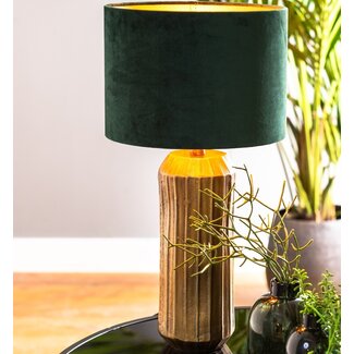 Light & Living Kap cilinder VELOURS dutch green - Diverse maten