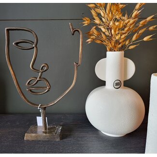 Light en Living Ornament FACE 2 antiek brons