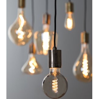 Light en Living Deco LED globe Ø12,5x17,5 cm Light 4W smoke E27 dimbaar