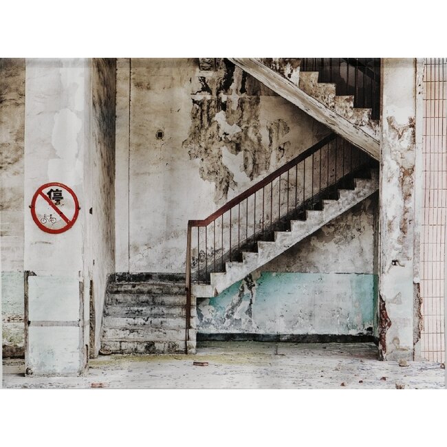 Urban Cotton Wandkleed Concrete Stairs