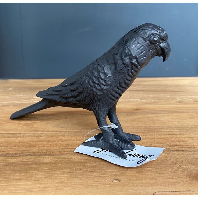 Light en Living Ornament 19x5x11 cm BIRD zwart