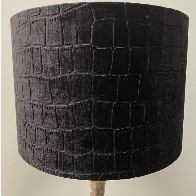 Light en Living Kap cilinder 30-30-21 cm PRAYA zwart