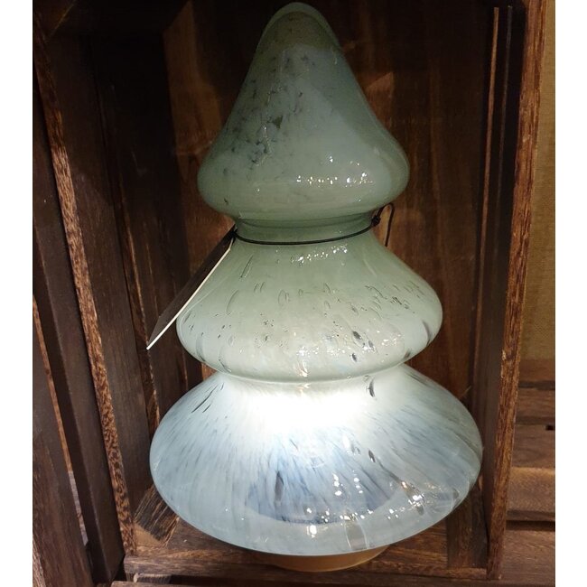 Light en Living Tafellamp LED Ø19x28 cm TREE glas mint groen+goud