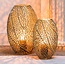 Light en Living Windlicht SINULA antiek goud - 2 maten