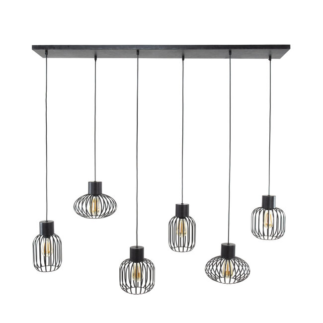 WoonStijl Hanglamp 3+3 mix metal