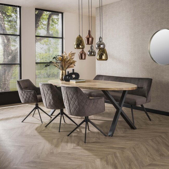 WoonStijl Armstoel pull draaibaar antraciet