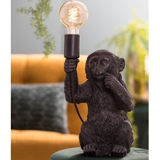 Light en Living Tafellamp aap zwart