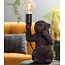 Light & Living Tafellamp aap zwart