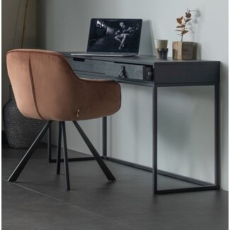 Woood Silas Bureau Essen Blacknight [fsc]