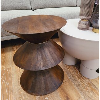 Light en Living Bijzettafel Ø40x50 cm LARUS mango  hout bruin