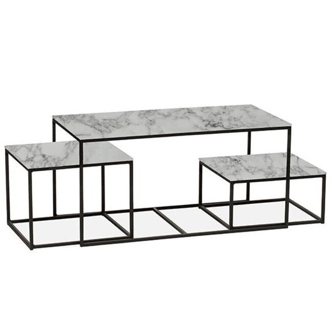 WoonMax Salontafel Mex set van 3 - diverse kleuren lamulux