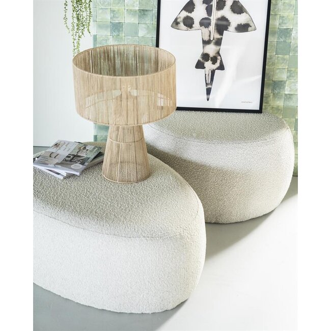 Eleonora Poef Liby groot - beige copenhagen