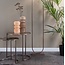Light en Living Bijzettafel set van 2 DUARTE glas bruin+antiek koper