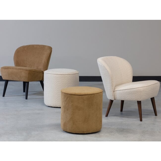 Woood Sara Fauteuil BouclÉ Creme