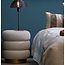 Light en Living Poef Ø40x45 cm KIMI teddy wit+goud