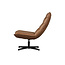 WOOOD Exclusive Nika Draaifauteuil Leerlook Cognac