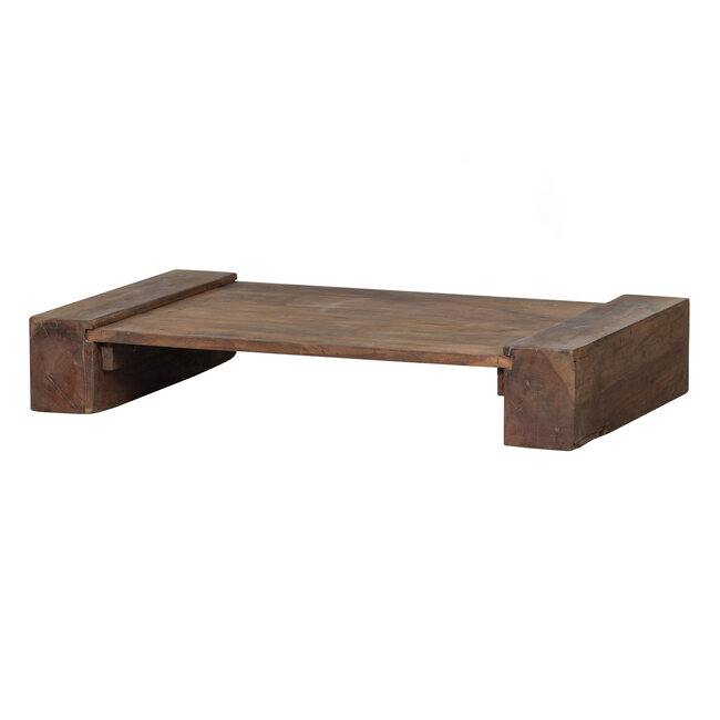 Woood Cuno Salontafel Laag Hout Donkerbruin