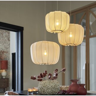 Light en Living Hanglamp Ø50x37,5 cm PLUMERIA zand