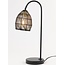 Light en Living Tafellamp 23x18x60 cm MEYA mat zwart+goud
