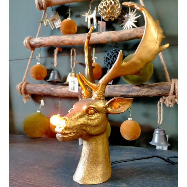 Light & Living Tafellamp 33x25x46 cm REINDEER goud