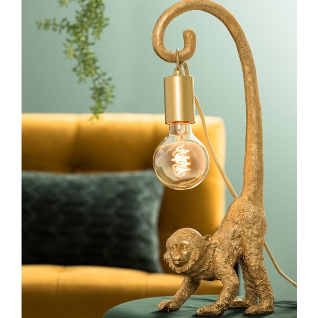 Light & Living Wandornament Aap goud