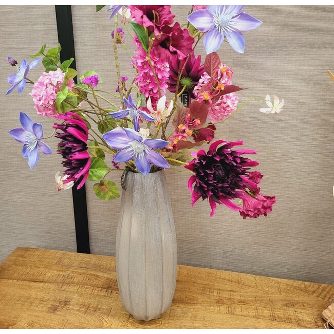 Light en Living Vaas Ø17,5x44,5 cm BRADLEY glas licht bruin