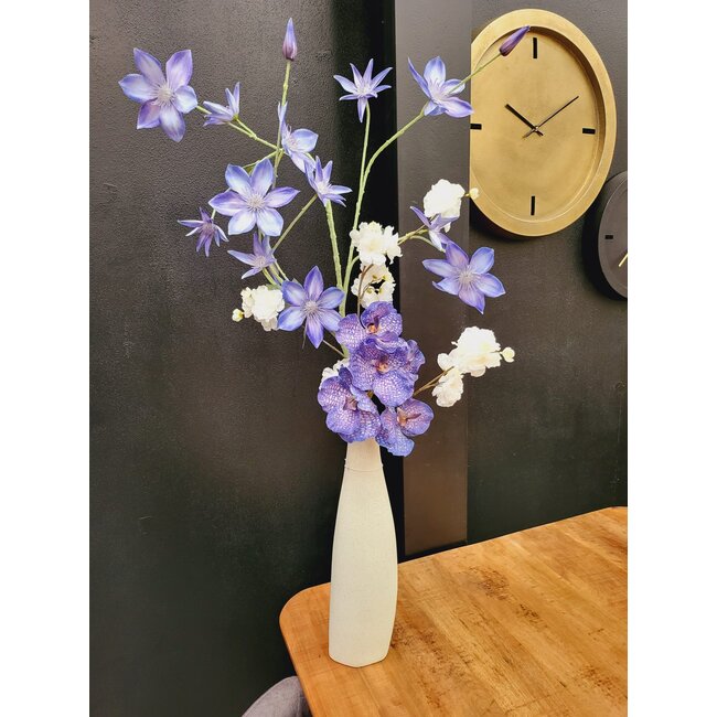 Light en Living Vaas 11,5x10x40 cm MERZO keramiek  ecru