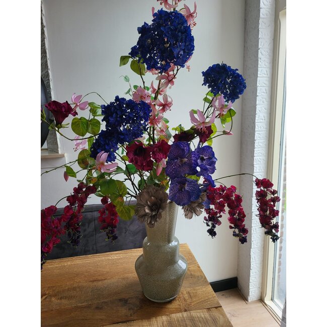 Light en Living Vaas TROSMU glas  grijs-groen - 2 maten