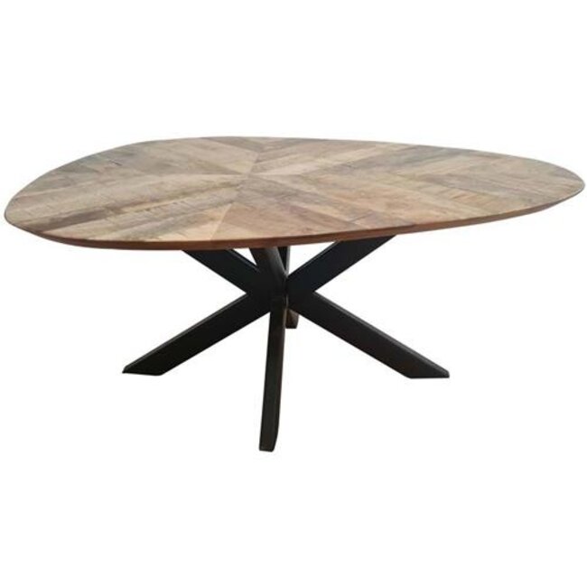 Tower Living Salontafel Pianella eivormig - 130x80 – naturel