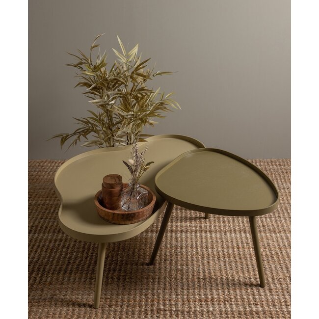 Woood Mae Bijzettafel Organisch Langwerpig Hout Alpaca