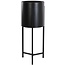 Light en Living Bloempot deco op standaard BAKSI mat zwart - 3 maten