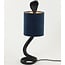 Light & Living Tafellamp SNAKE zwart+velvet petrol blauw