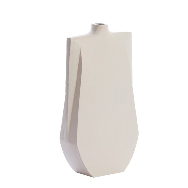 Light en Living Vaas deco 21x7,5x41 cm MAKAHA crème