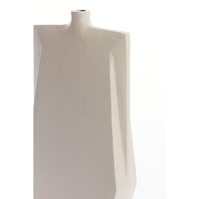 Light en Living Vaas deco 21x7,5x41 cm MAKAHA crème