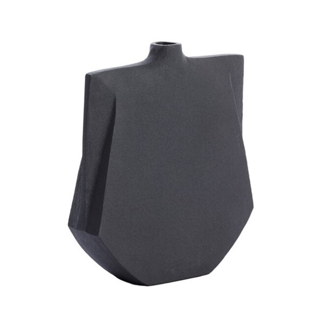 Light en Living Vaas deco 27,5x7x32,5 cm MAKAHA mat zwart