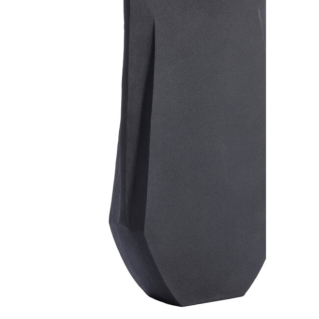 Light en Living Vaas deco 21x7,5x41 cm MAKAHA mat zwart