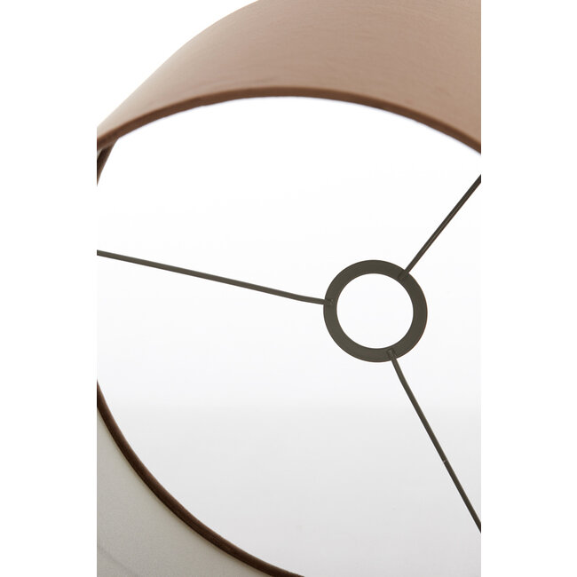 Light en Living Lampenkap cilinder 35-35-30 cm VELOURS chocolade bruin