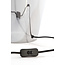 Light en Living Lampvoet Ø25x35 cm MYLES smoke glas+antiek brons