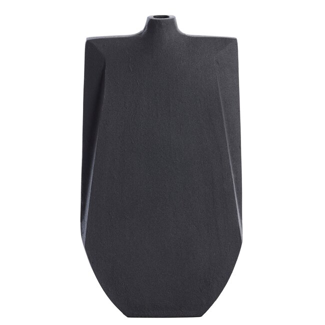 Light en Living Vaas deco 21x7,5x41 cm MAKAHA mat zwart