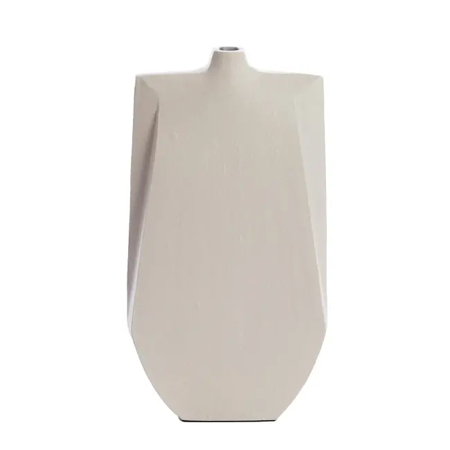 Light en Living Vaas deco 21x7,5x41 cm MAKAHA crème