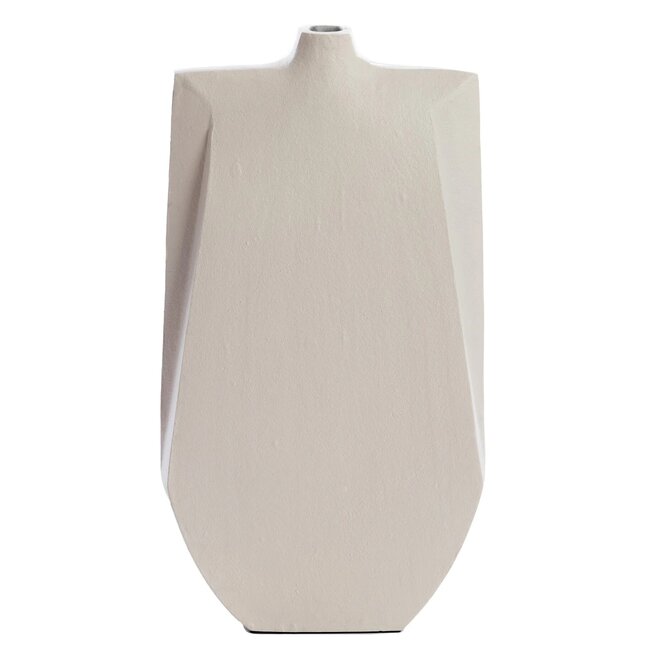 Light en Living Vaas deco 21x7,5x41 cm MAKAHA crème