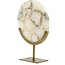 Light en Living Ornament op voet 25x11x35 cm GOUYA  wit agaat+antiek brons