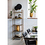 Light en Living Ornament op voet 25x10x35 cm GOUYA  zwart agaat+antiek brons