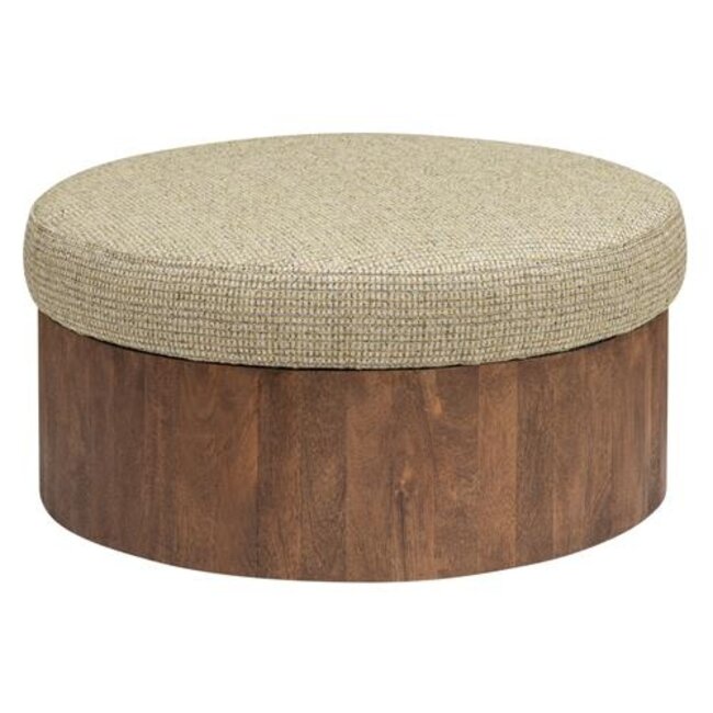 Tower Living Hocker Ossana - stof Yoko 6 met opbergruimte – Ø 80